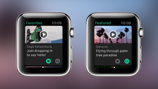Apple Watch : Vine est maintenant accessible Vine-apple-watch 