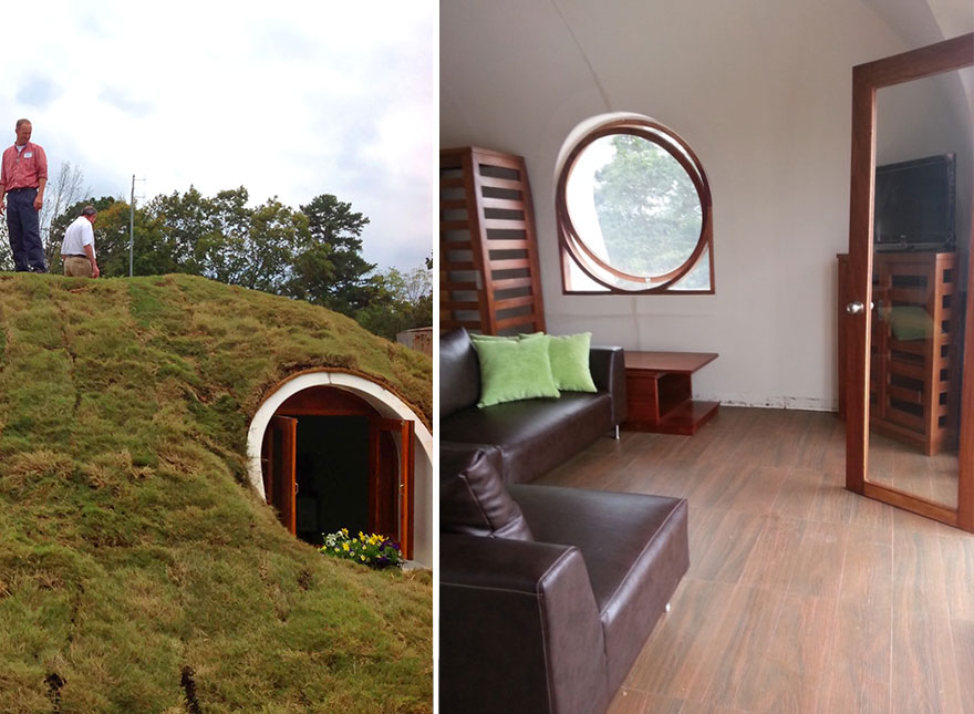 Ces maisons écologiques sont construites en seulement trois jours maison-verte-hobbit-9 